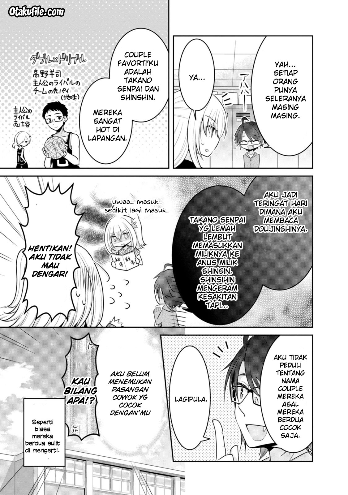 Ore ga Fujoshi de Aitsu ga Yuri-ota de Chapter 10.5 Gambar 11