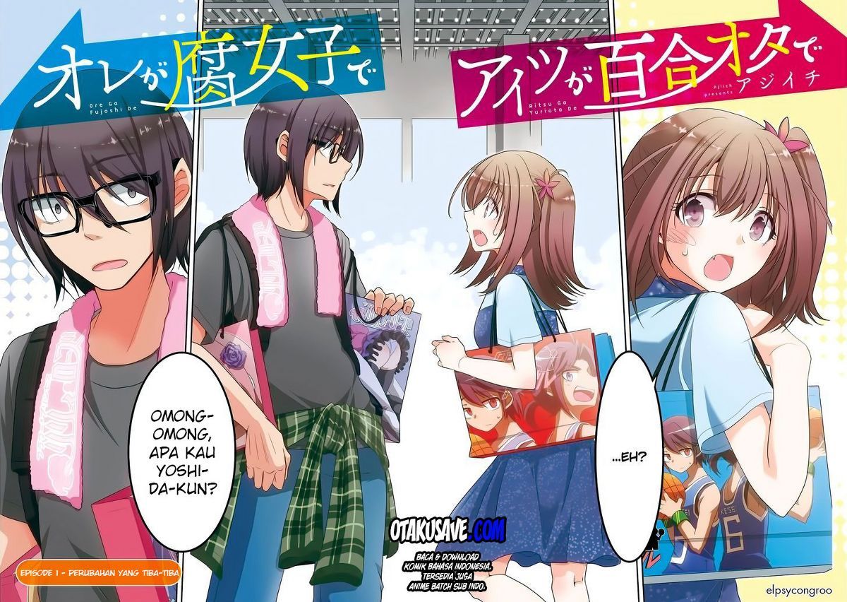 Ore ga Fujoshi de Aitsu ga Yuri-ota de Chapter 01 Gambar 3