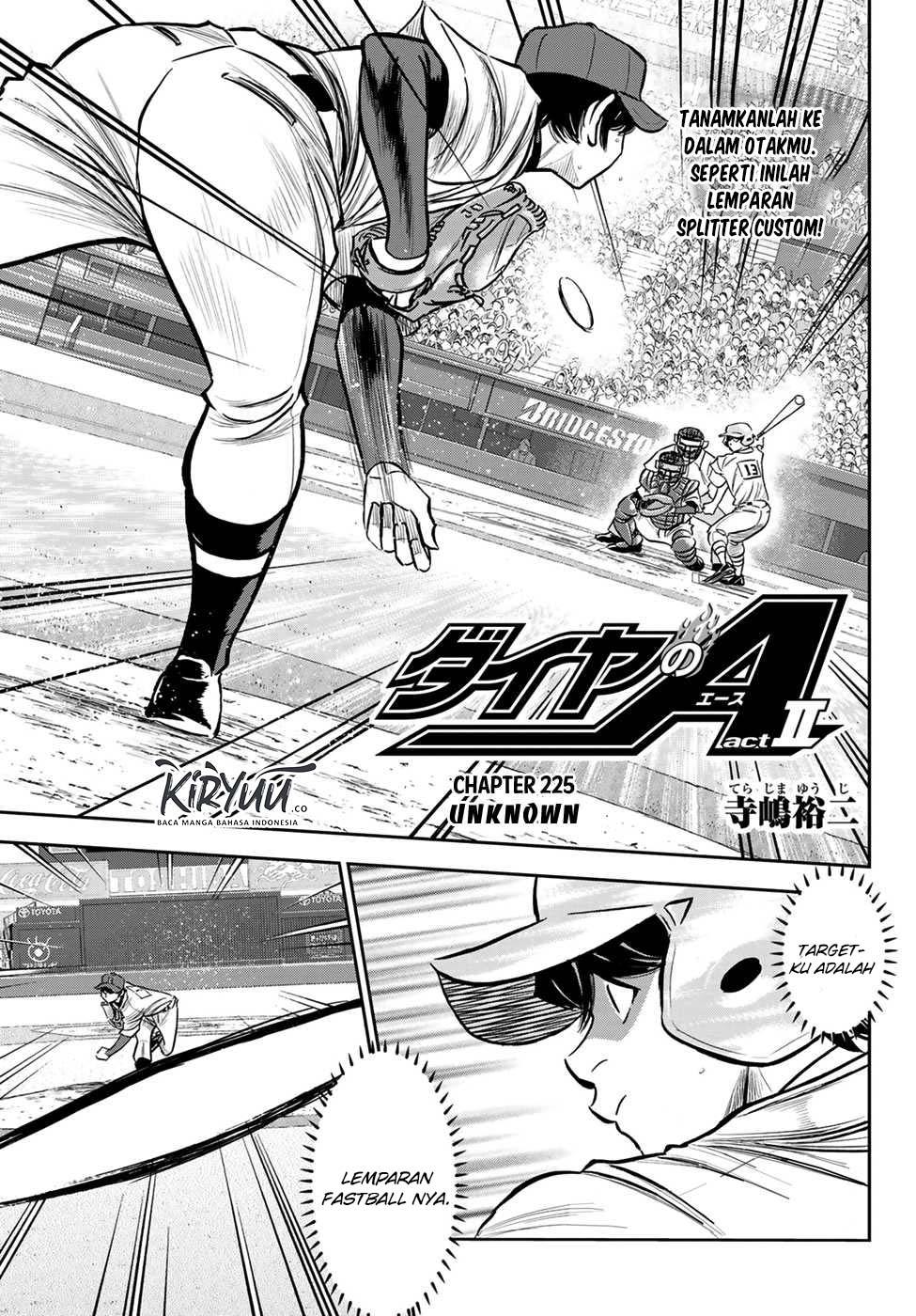 Manga Diamond no Ace Act 2 Chapter 225 gambar nomor 2