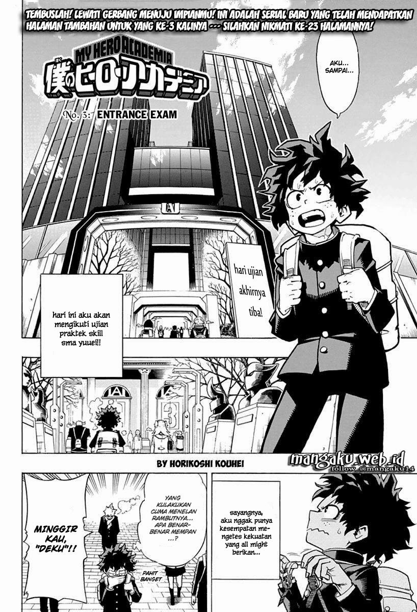 Boku no Hero Academia Chapter 3 Gambar 3