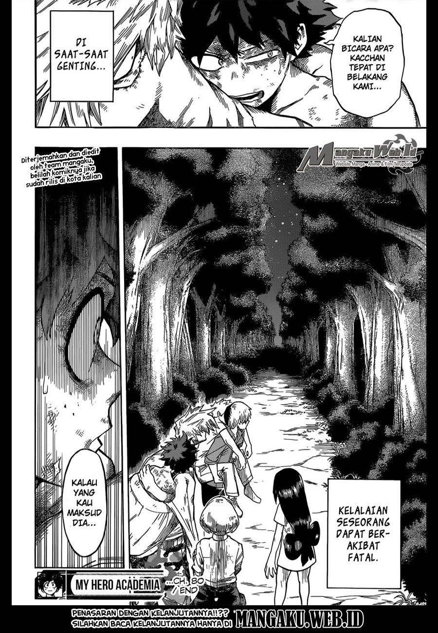 Boku no Hero Academia Chapter 80 Gambar 18