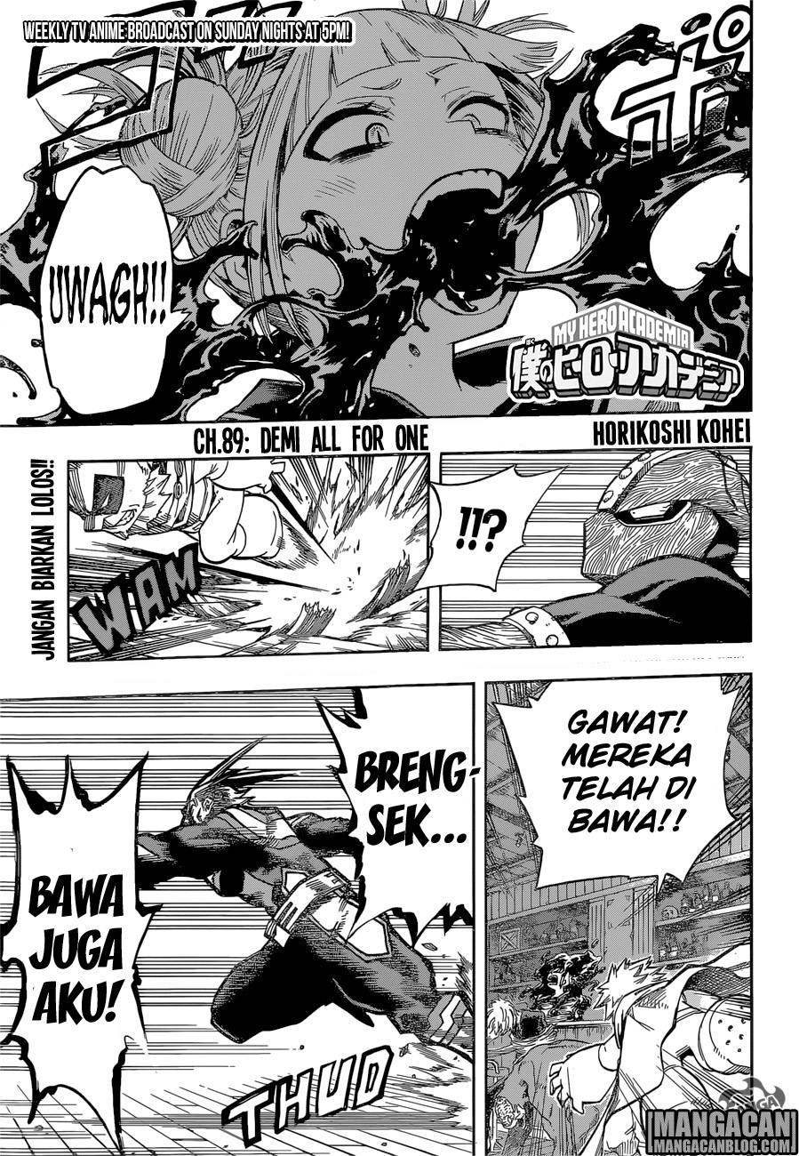 Komik Boku no Hero Academia Chapter 89 gambar nomor 1