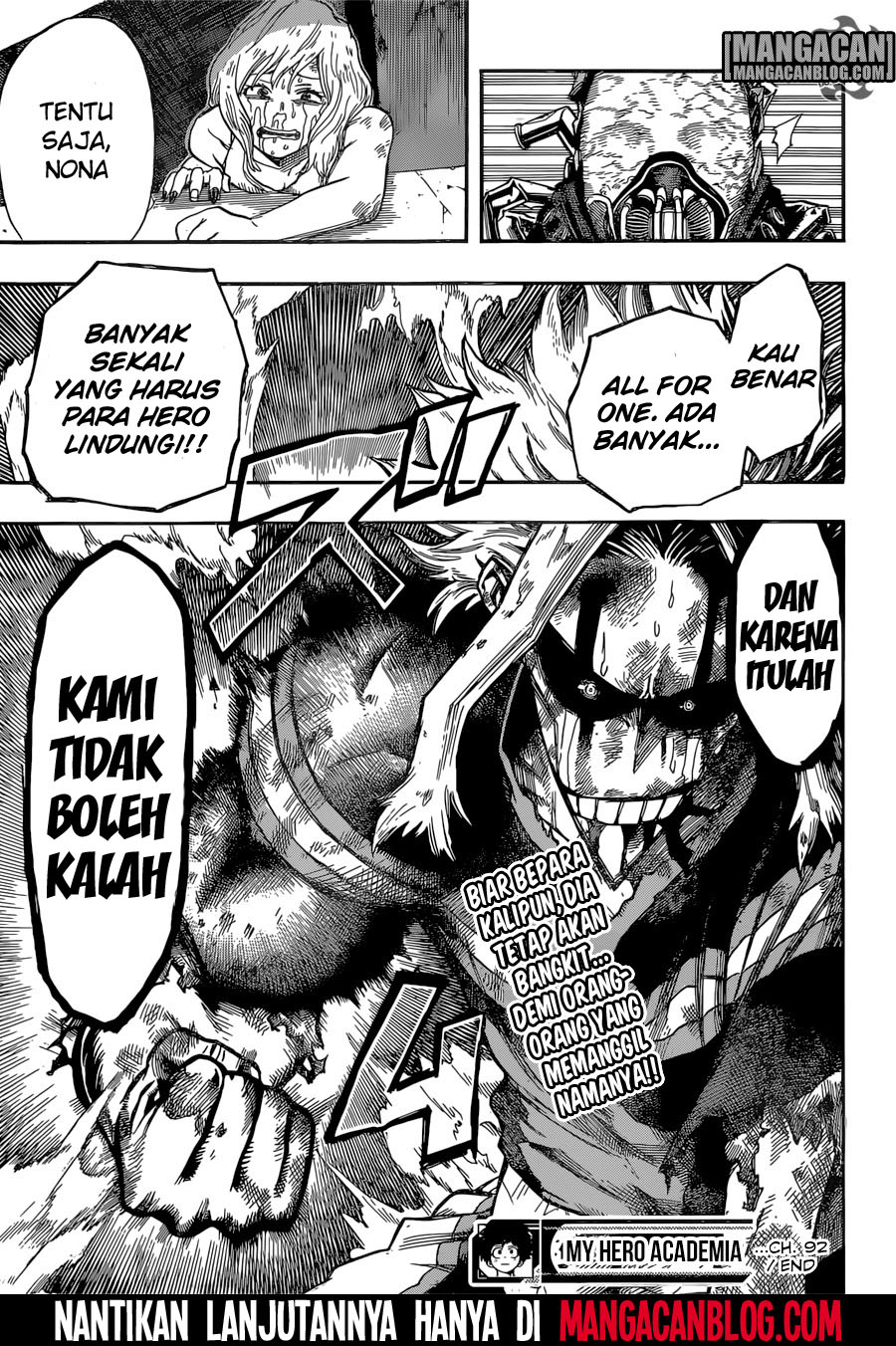 Boku no Hero Academia Chapter 92 Gambar 20