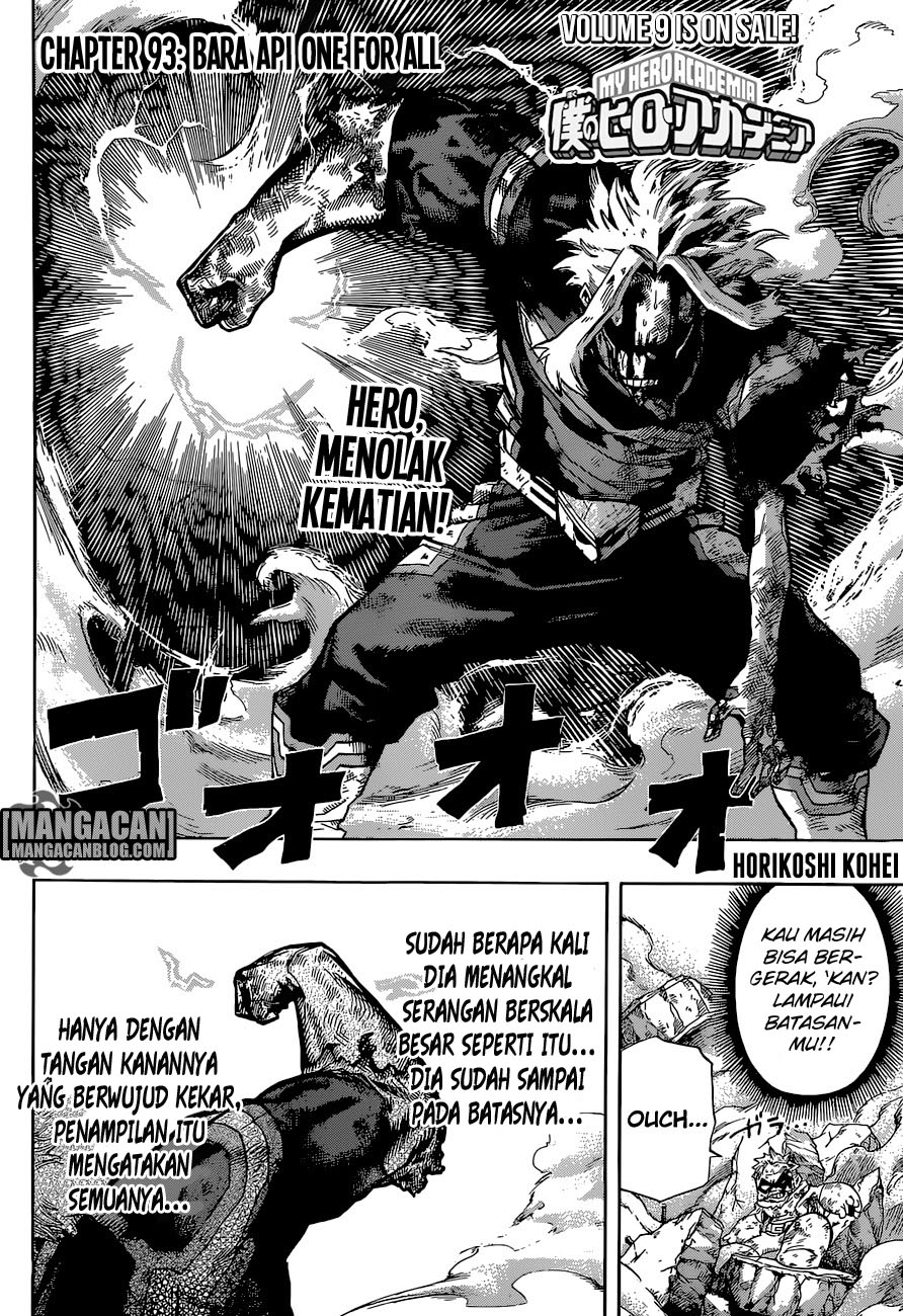 Manga Boku no Hero Academia Chapter 93 gambar nomor 2