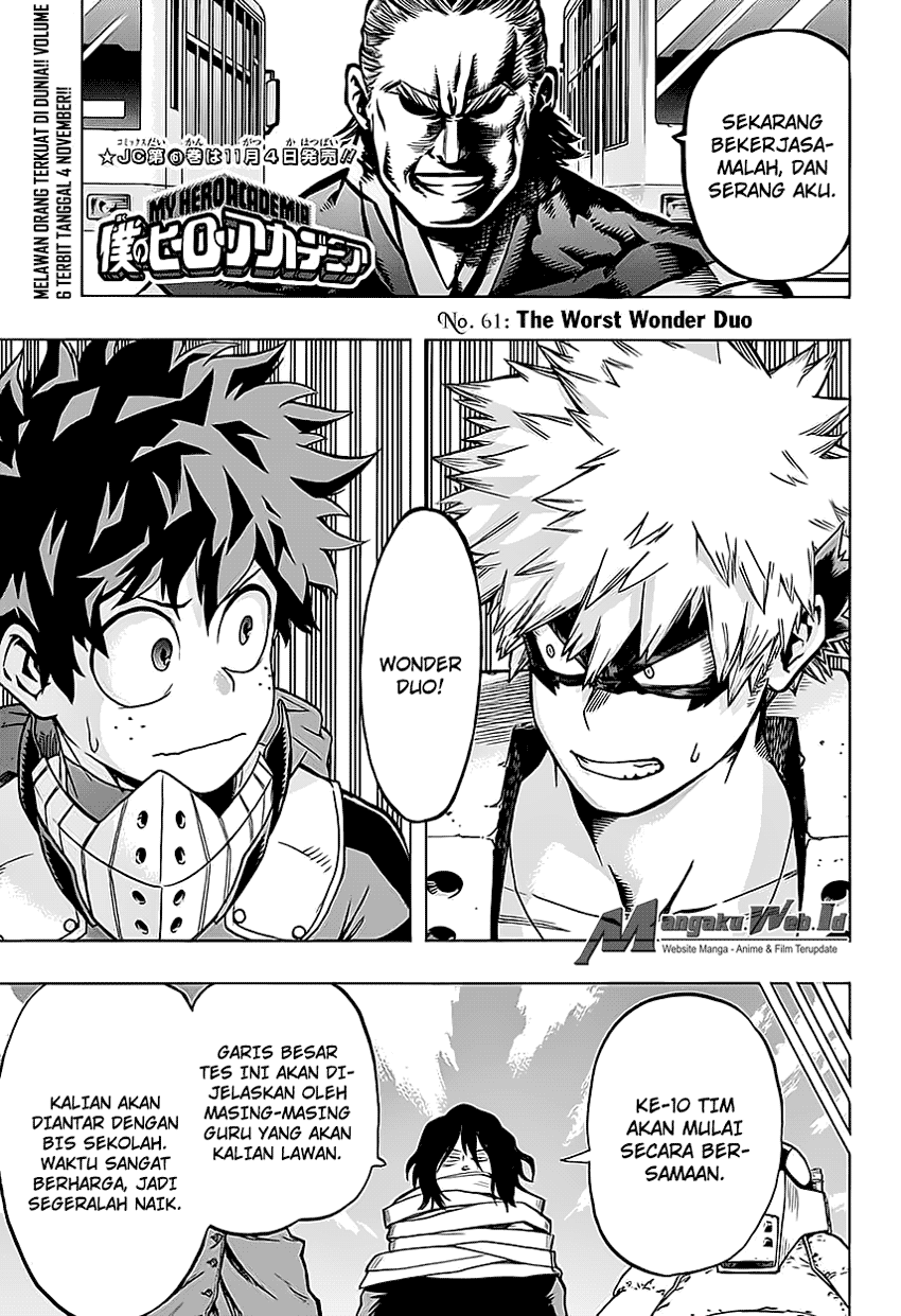 Komik Boku no Hero Academia Chapter 61 gambar nomor 1