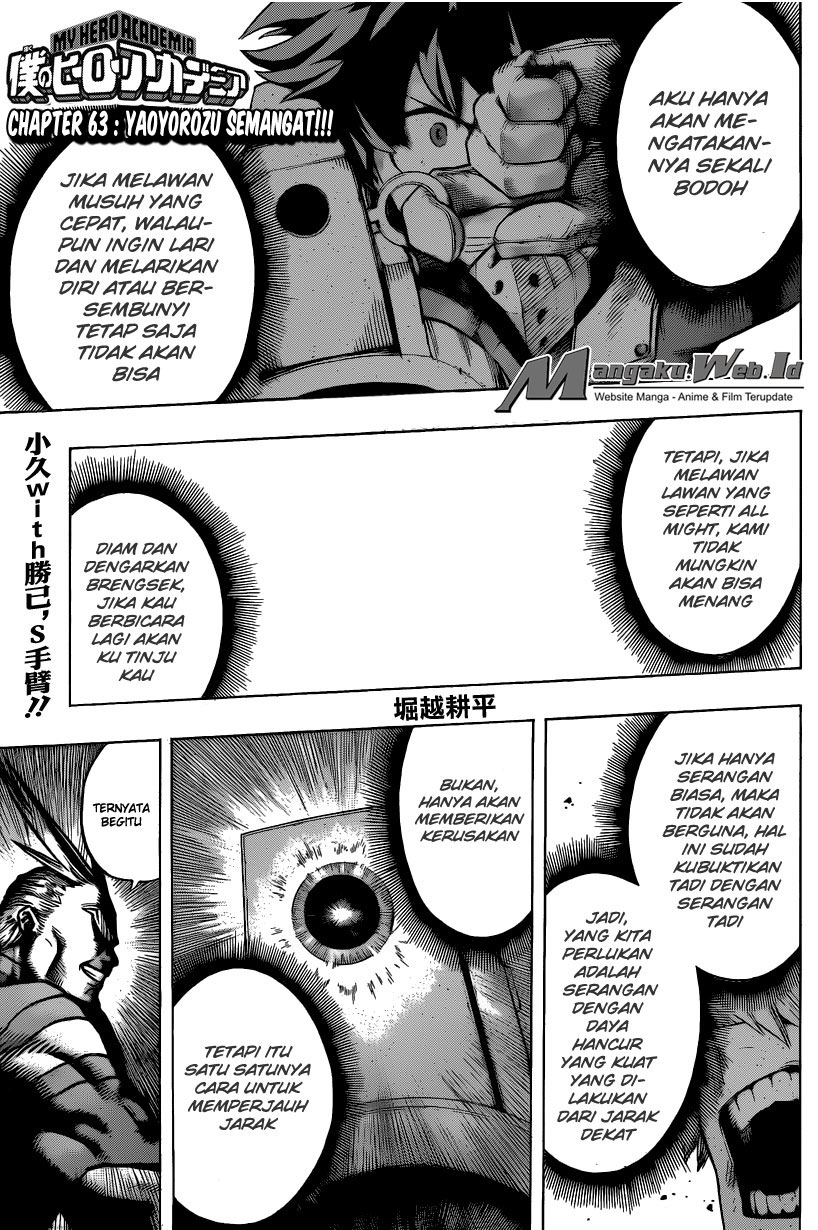 Manga Boku no Hero Academia Chapter 63 gambar nomor 2
