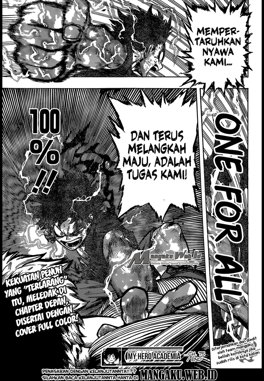 Boku no Hero Academia Chapter 75 Gambar 20
