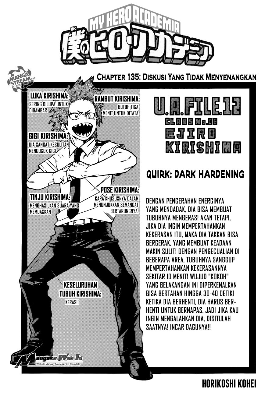 Manga Boku no Hero Academia Chapter 135 gambar nomor 2