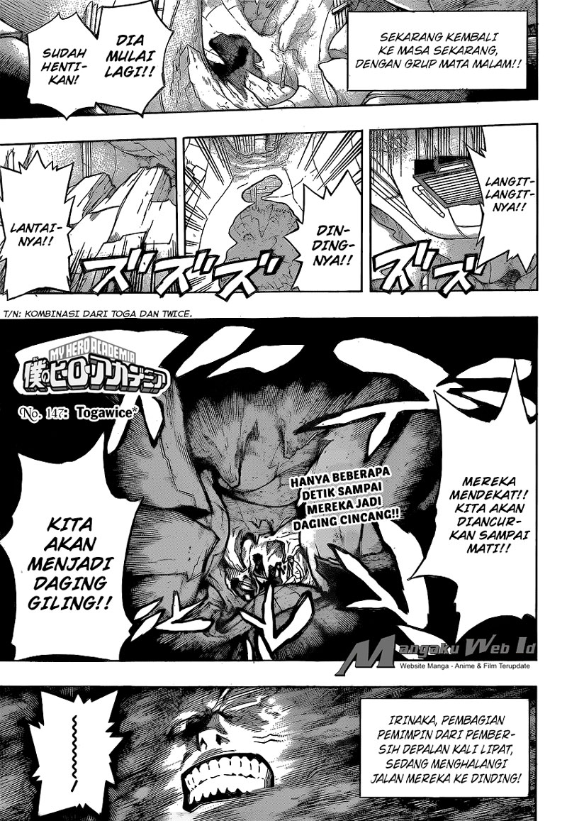 Manga Boku no Hero Academia Chapter 147 gambar nomor 2