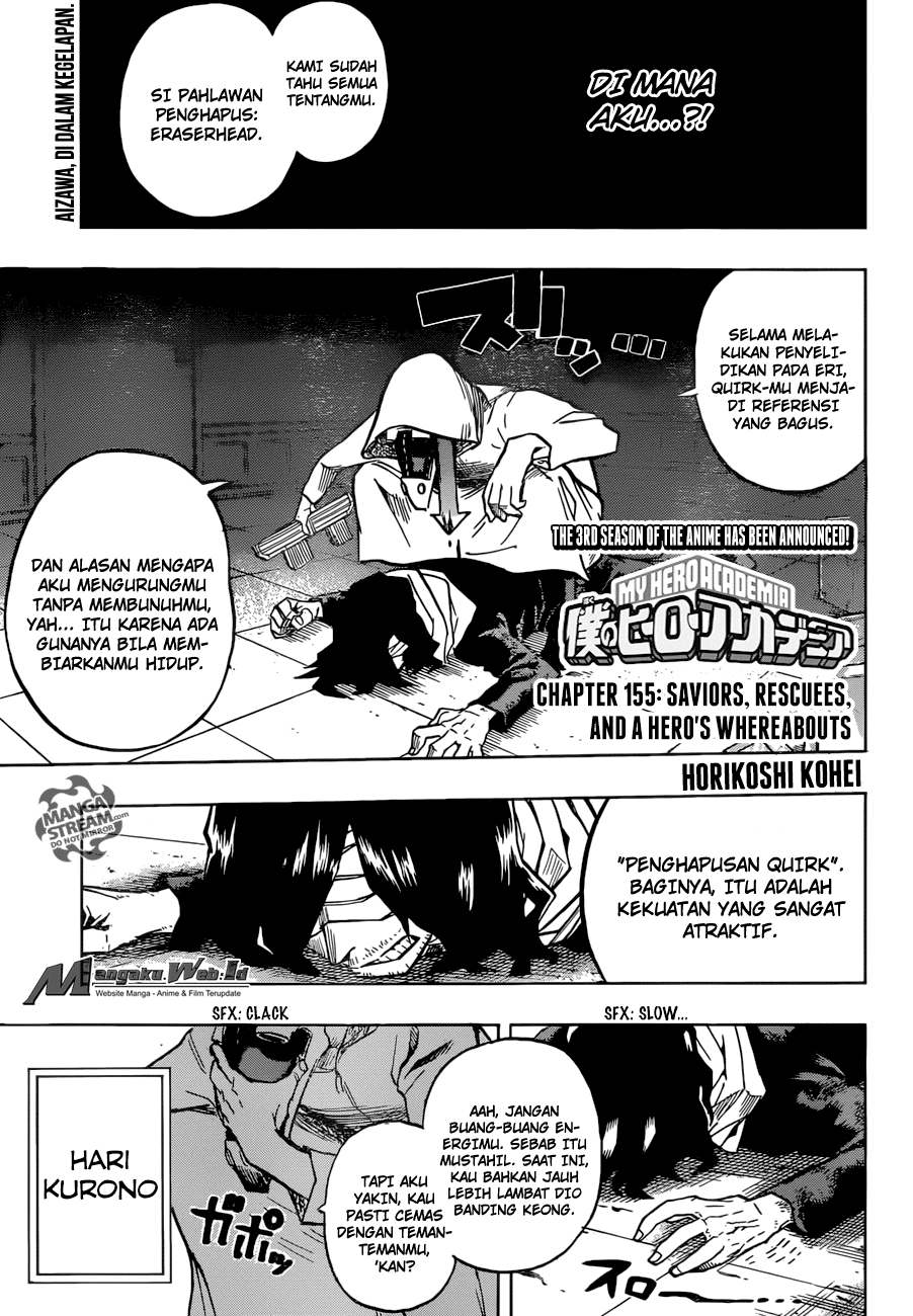 Manga Boku no Hero Academia Chapter 155 gambar nomor 2