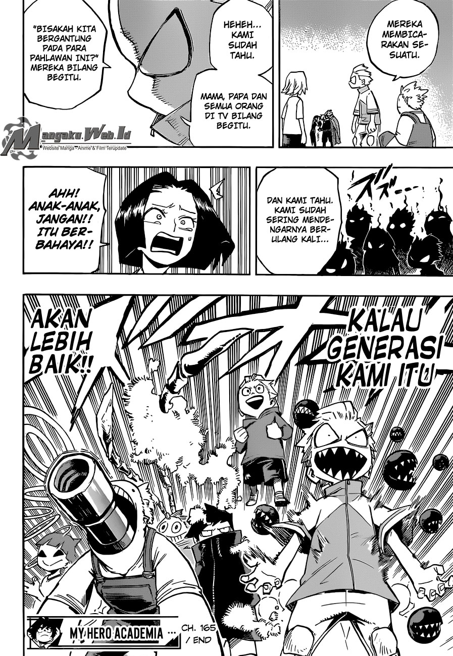 Boku no Hero Academia Chapter 165 Gambar 17