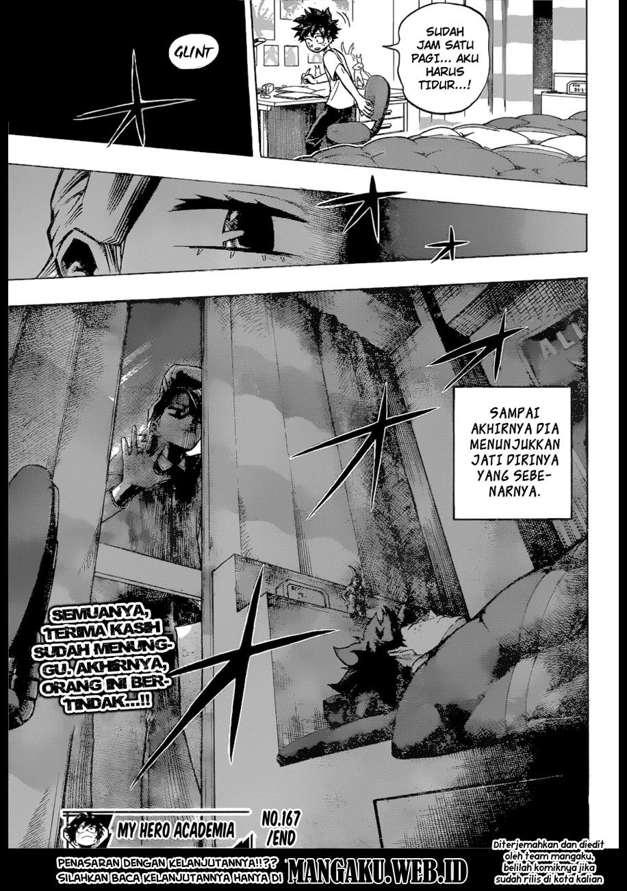 Boku no Hero Academia Chapter 167 Gambar 18