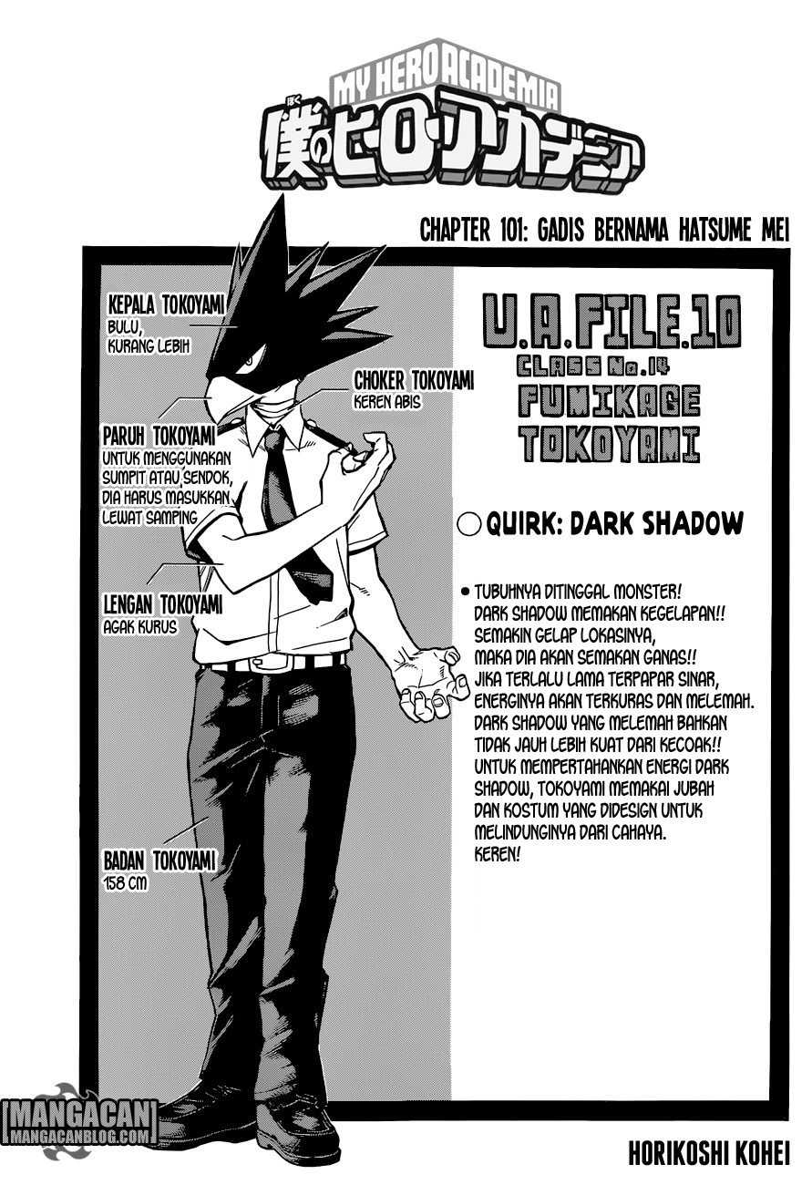 Komik Boku no Hero Academia Chapter 101 gambar nomor 1