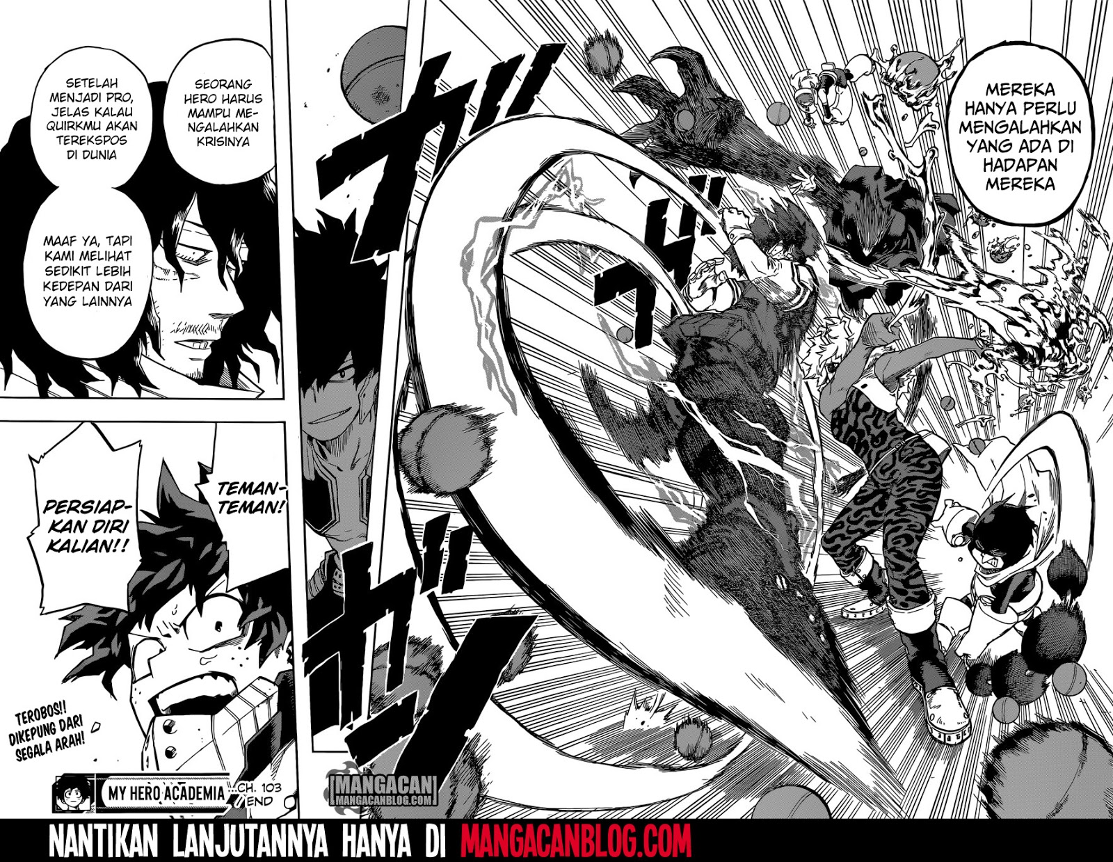 Boku no Hero Academia Chapter 103 Gambar 18