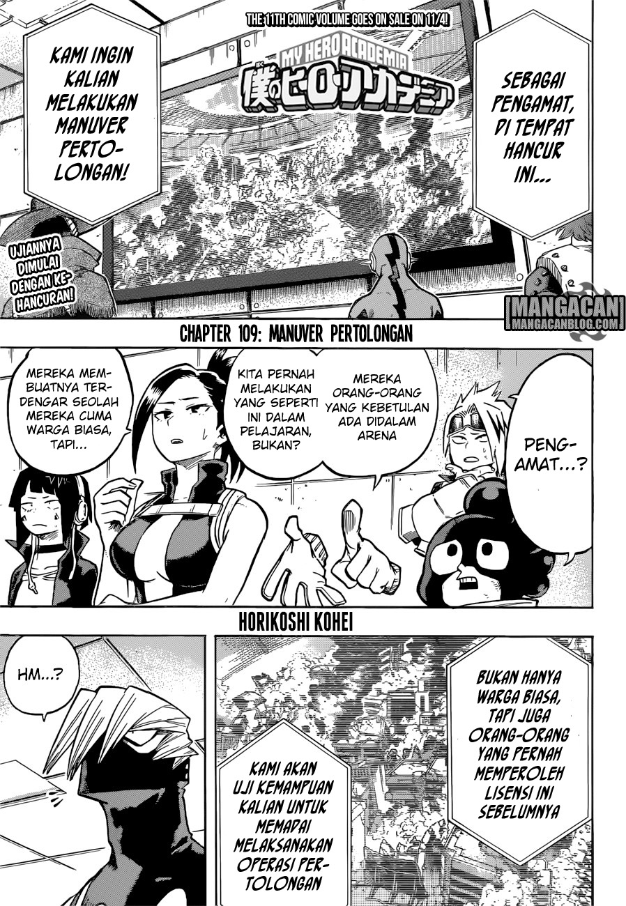 Komik Boku no Hero Academia Chapter 109 gambar nomor 1