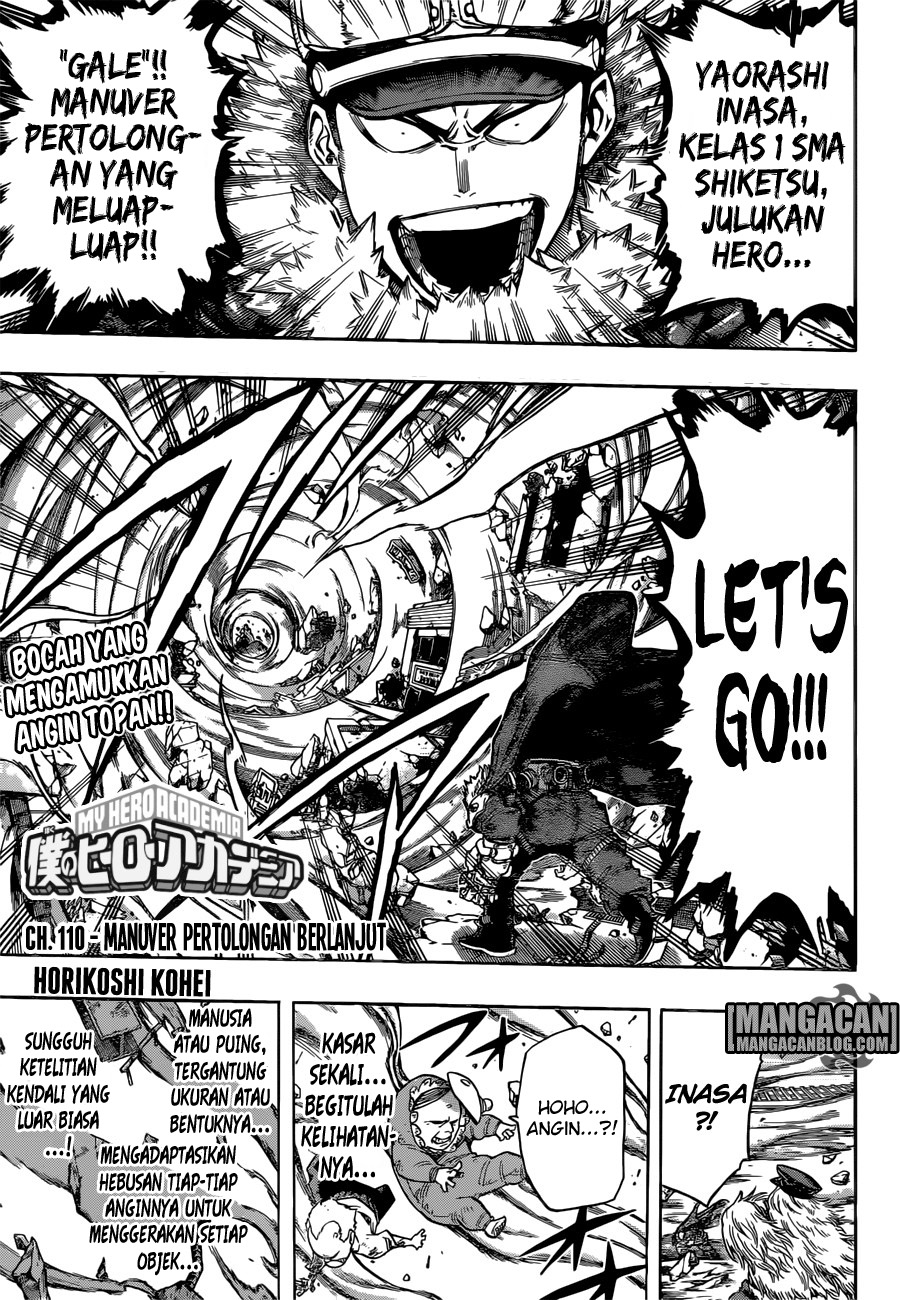Komik Boku no Hero Academia Chapter 110 gambar nomor 1