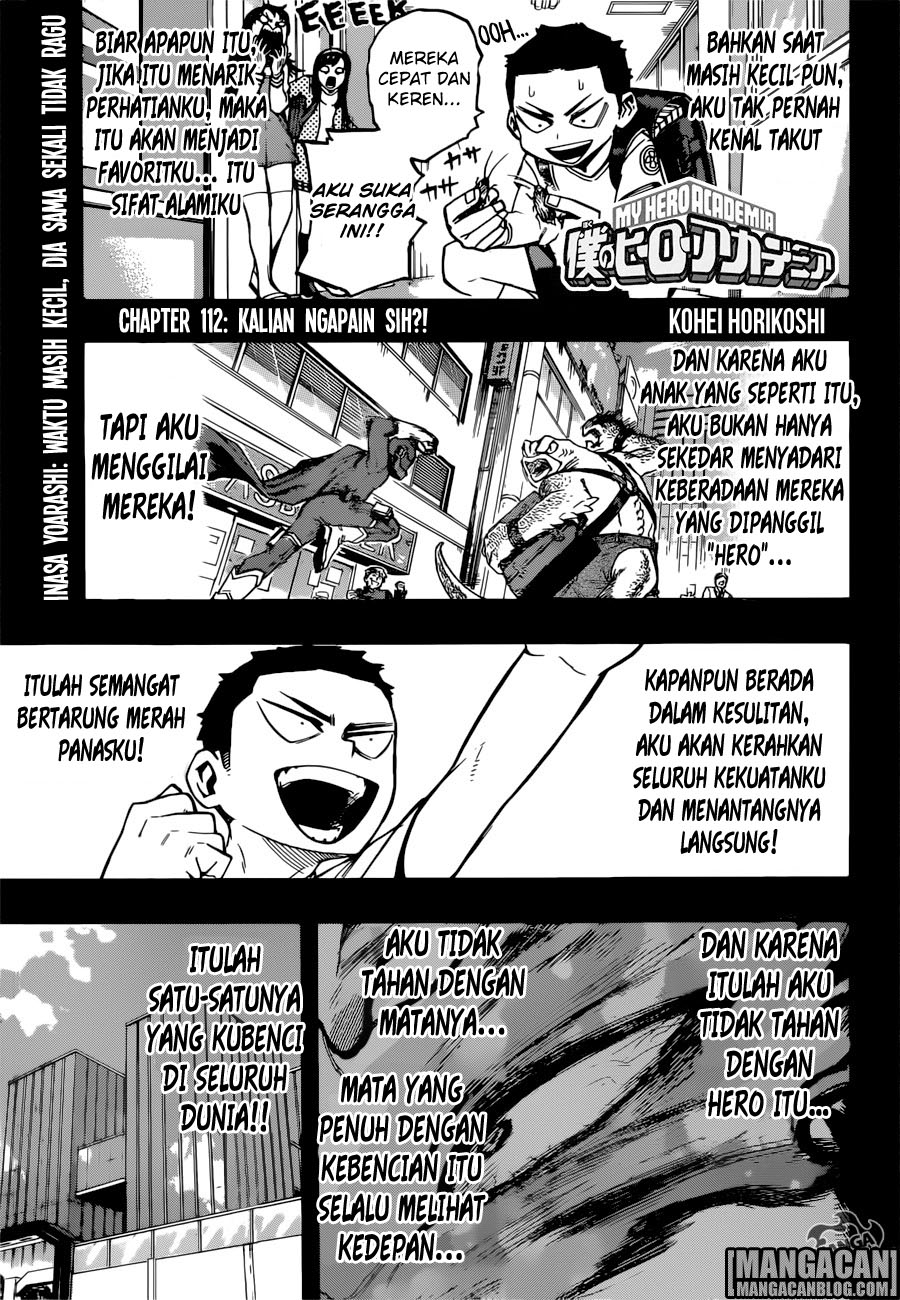 Komik Boku no Hero Academia Chapter 112 gambar nomor 1