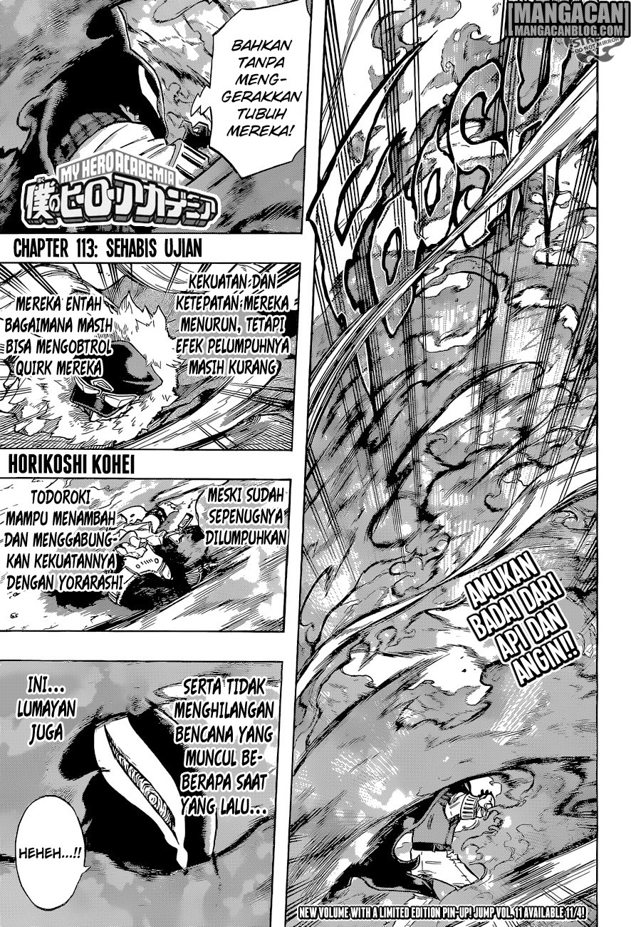 Komik Boku no Hero Academia Chapter 113 gambar nomor 1