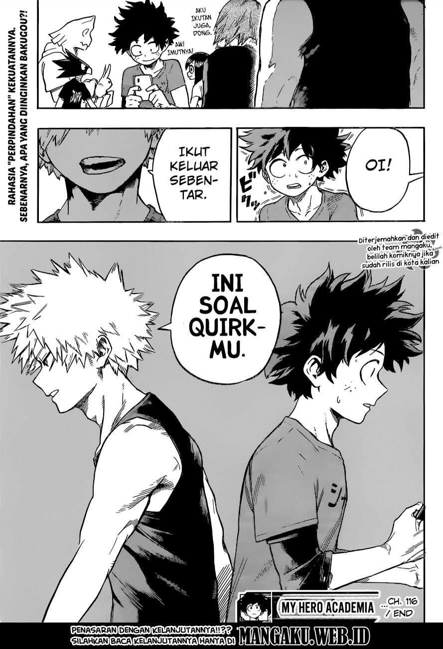 Boku no Hero Academia Chapter 116 Gambar 18