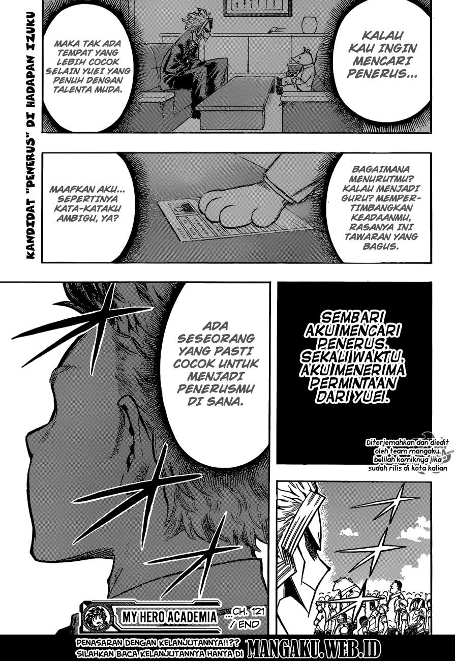 Boku no Hero Academia Chapter 121 Gambar 18
