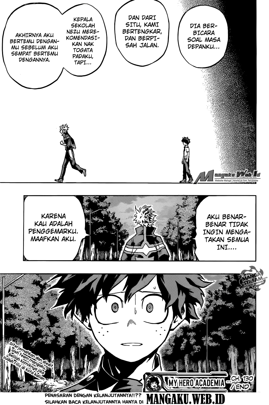 Boku no Hero Academia Chapter 130 Gambar 20