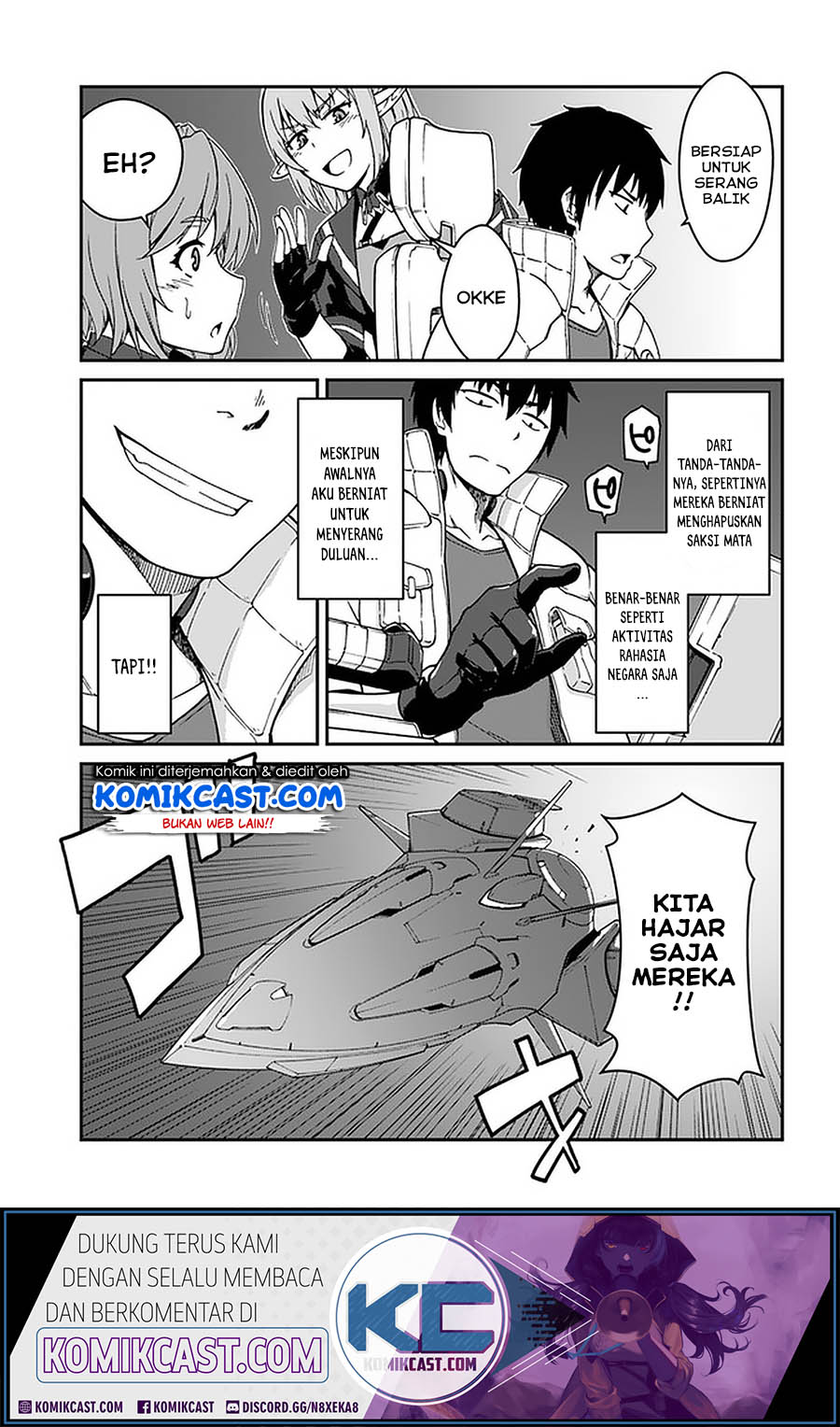 Manga Mezametara Saikyou Soubi to Uchuusen-mochi datta no de Chapter 09.2 gambar nomor 2