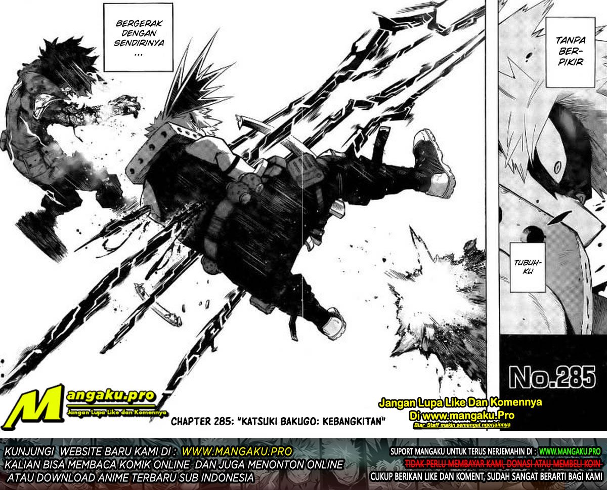 Boku no Hero Academia Chapter 285 Gambar 17