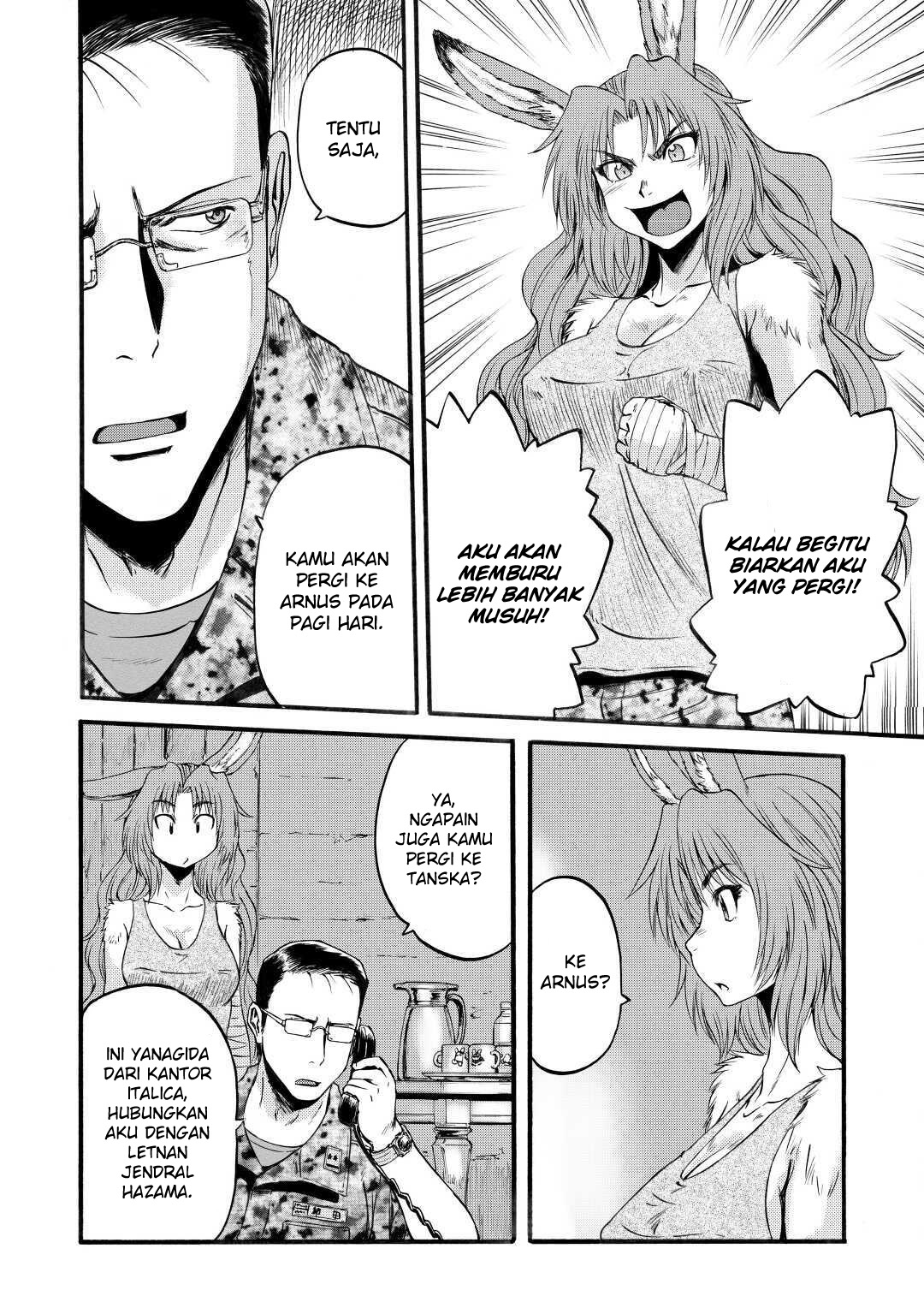 Gate – Jietai Kare no Chi nite Kaku Tatakeri Chapter 97 Gambar 16