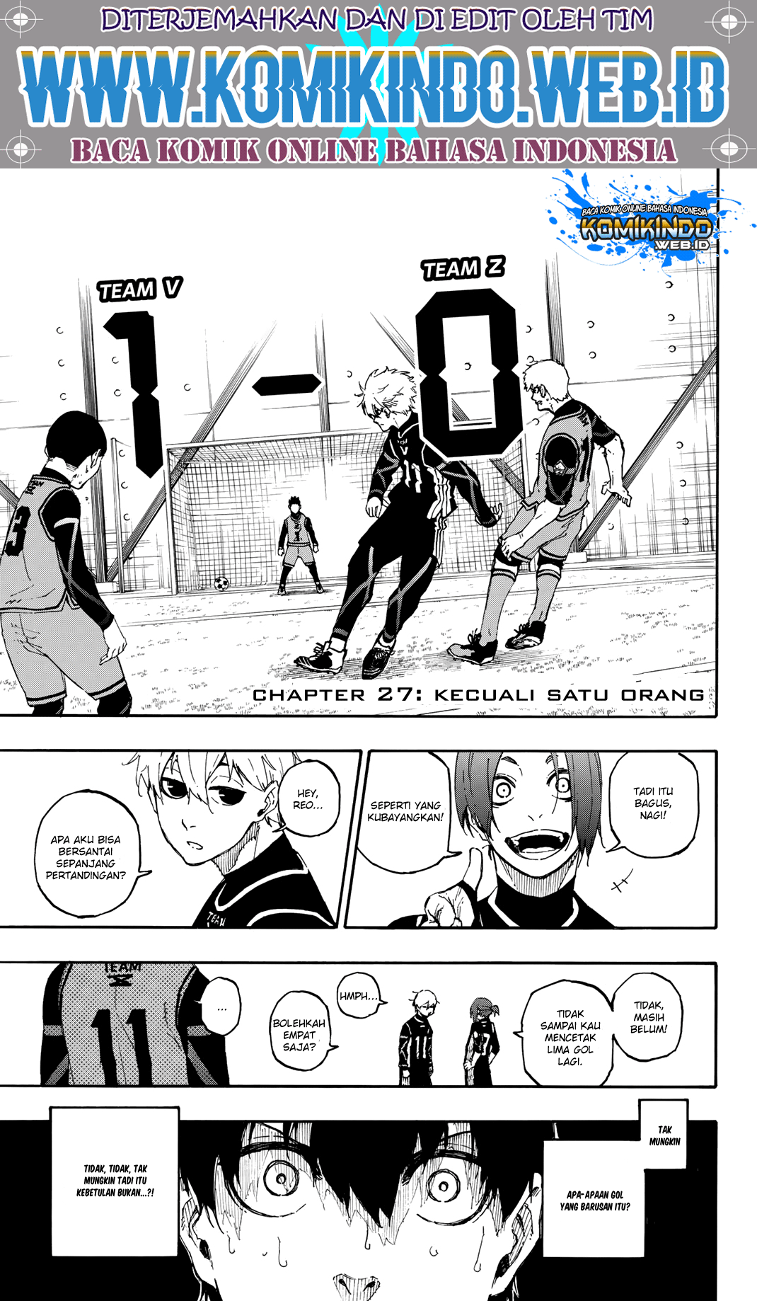 Manga Blue Lock Chapter 27 gambar nomor 2