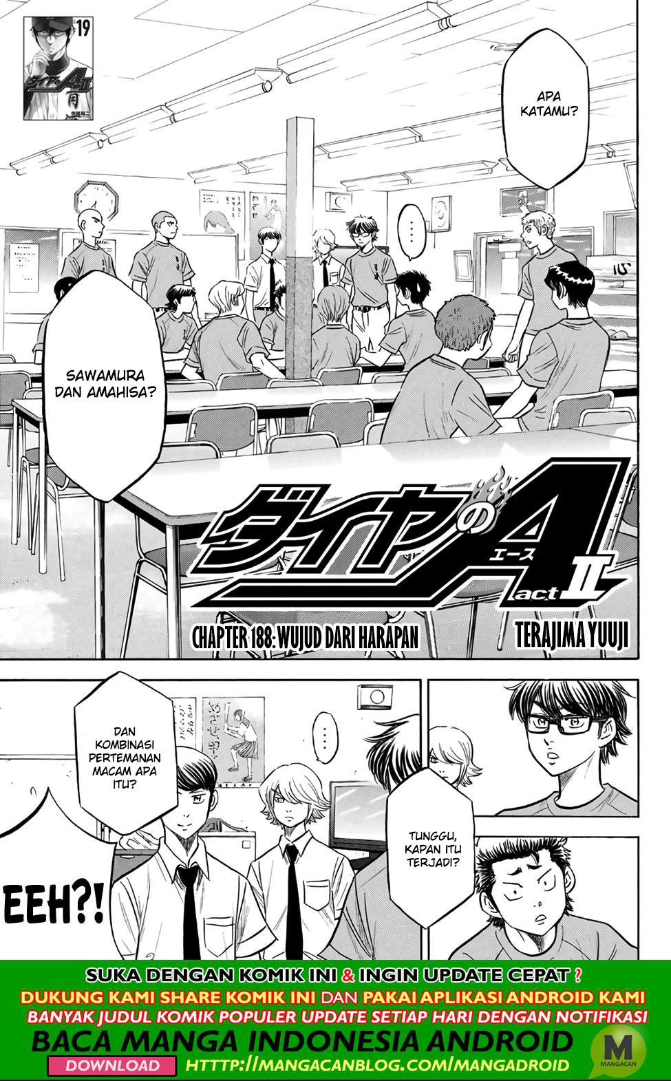 Diamond no Ace Act 2 Chapter 188 Gambar 3