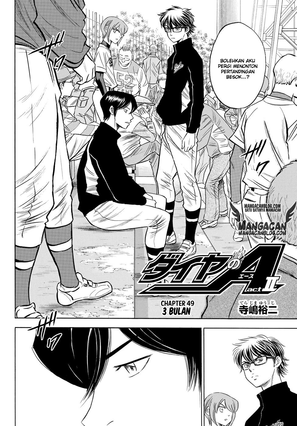 Manga Diamond no Ace Act 2 Chapter 49 gambar nomor 2