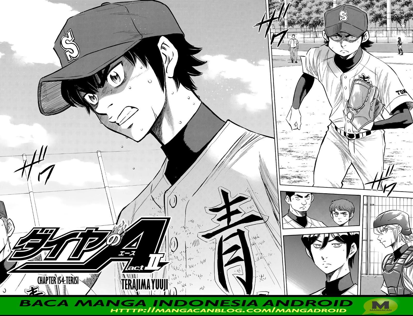 Manga Diamond no Ace Act 2 Chapter 154 gambar nomor 2