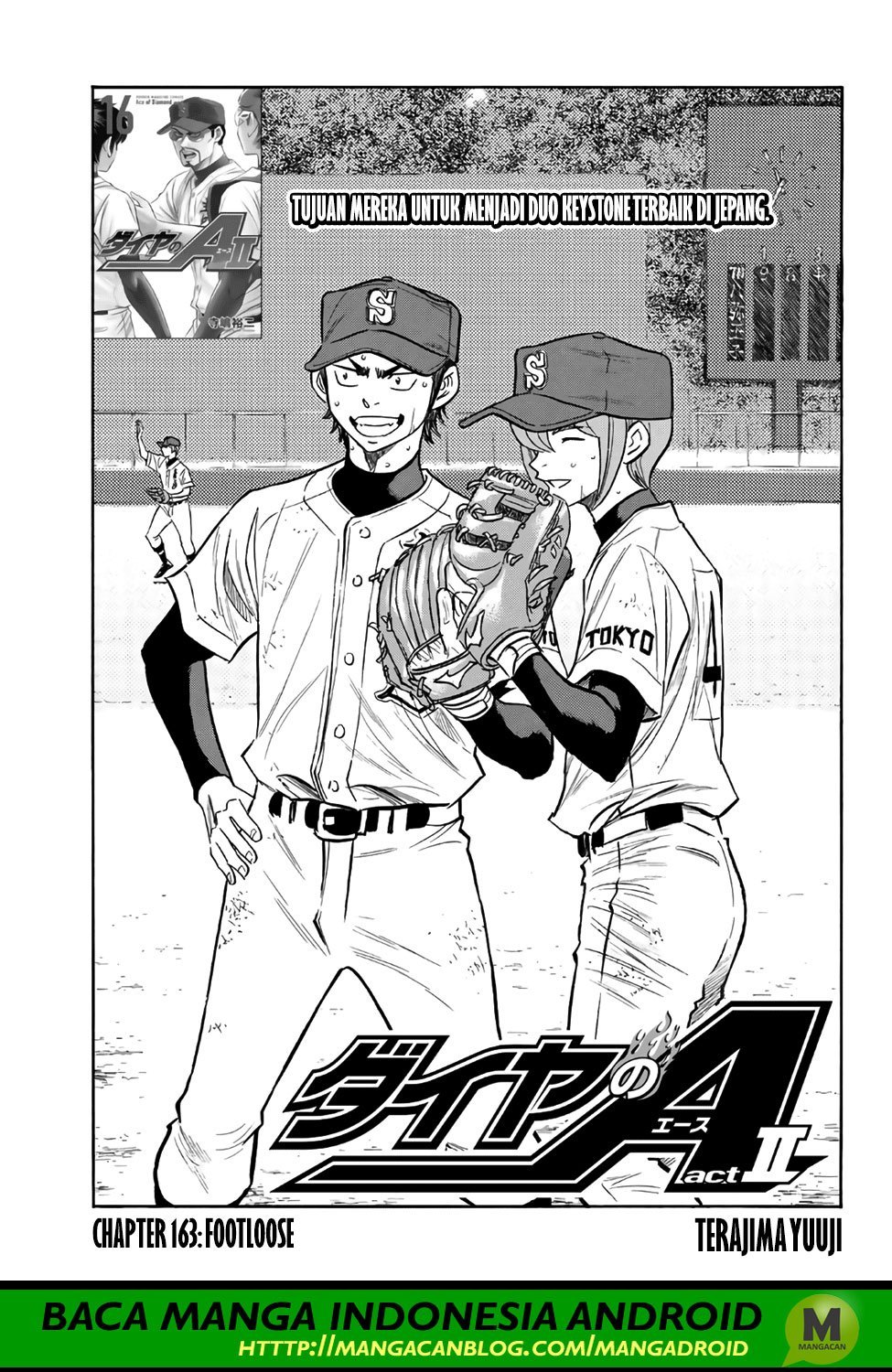 Manga Diamond no Ace Act 2 Chapter 163 gambar nomor 2