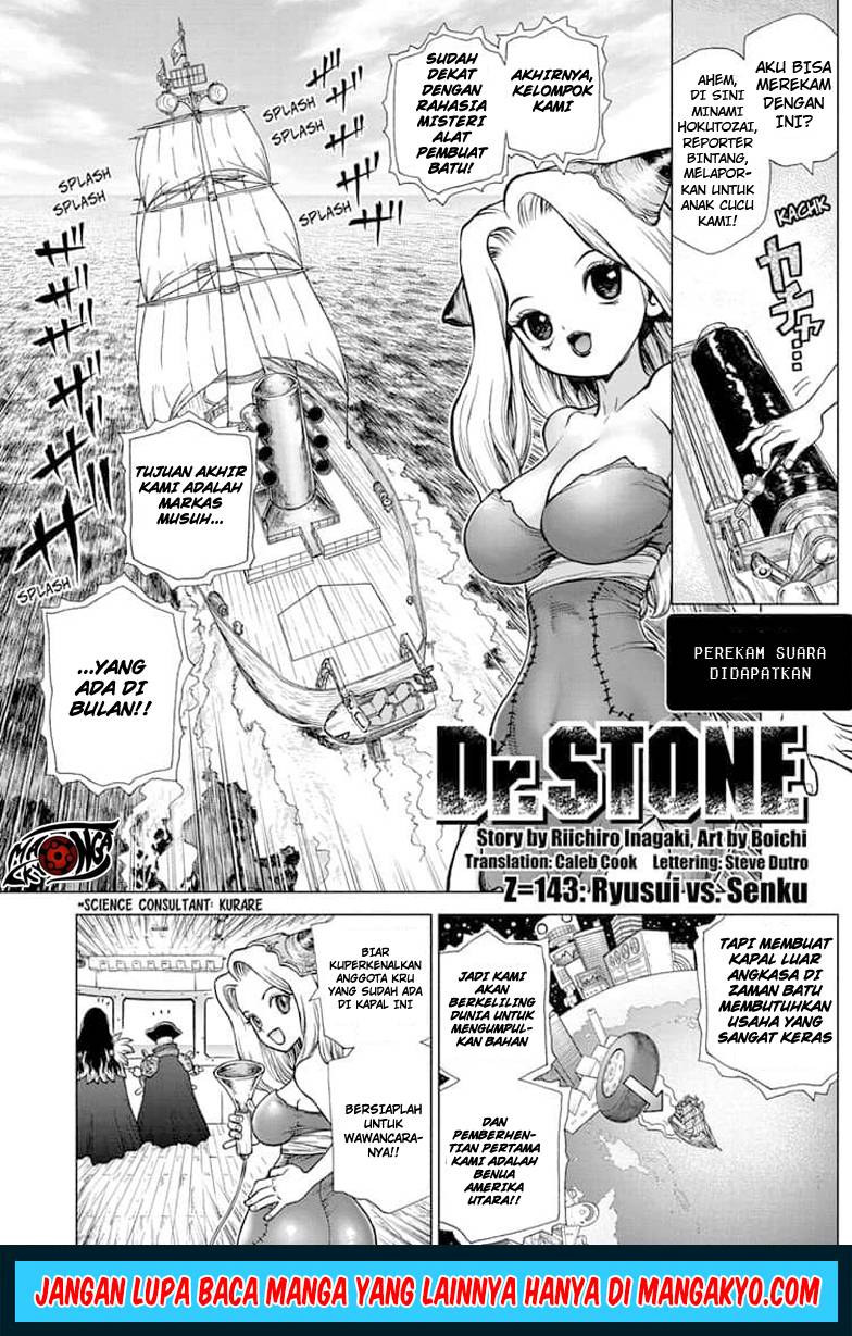 Komik Dr. Stone Chapter 143 gambar nomor 1