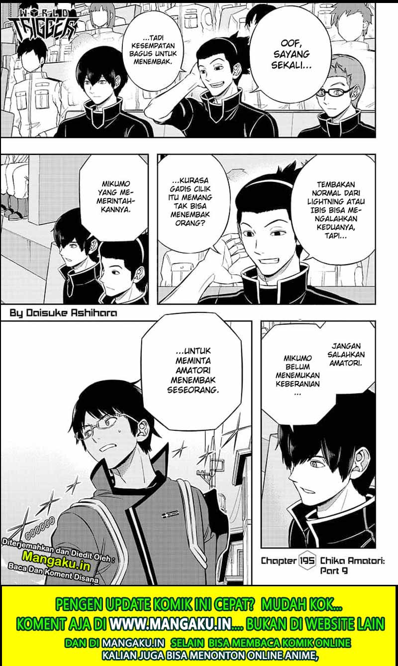 Manga World Trigger Chapter 195 gambar nomor 2
