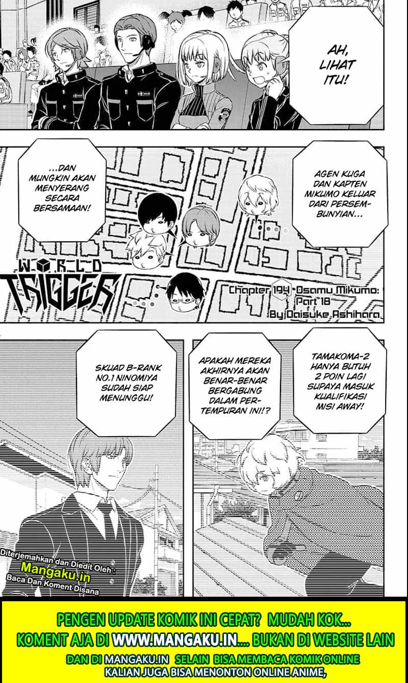 Manga World Trigger Chapter 194 gambar nomor 2