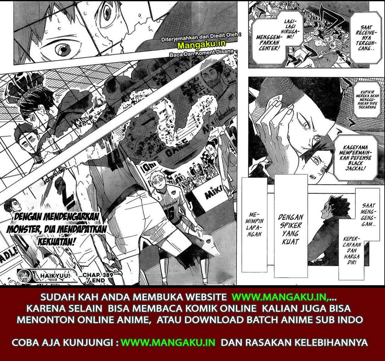 Haikyuu!! Chapter 389 Gambar 16