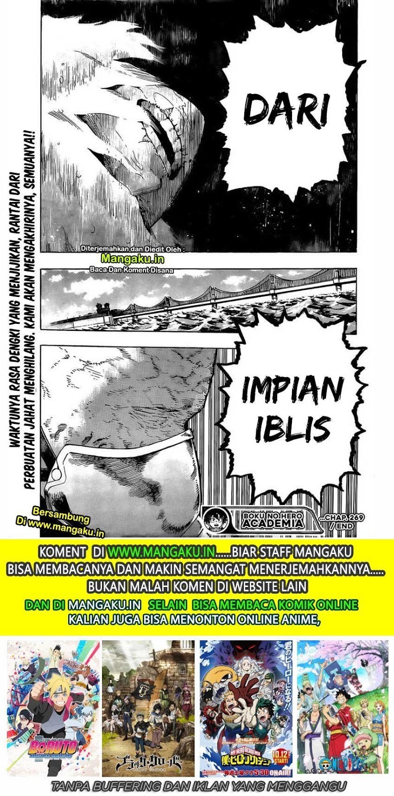 Boku no Hero Academia Chapter 269 Gambar 15