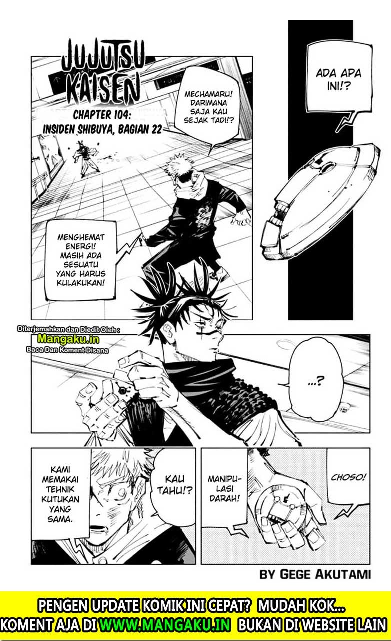 Manga Jujutsu Kaisen Chapter 104 gambar nomor 2