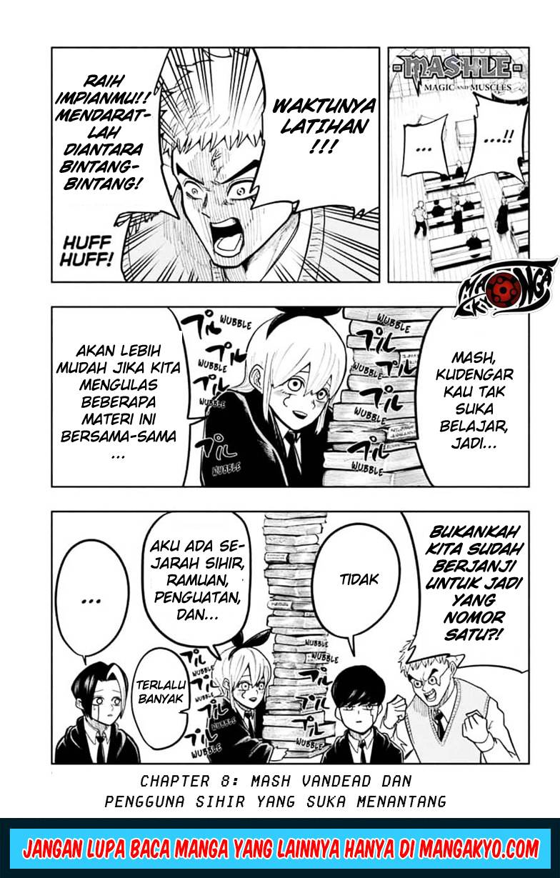 Komik Mashle: Magic and Muscles Chapter 08 gambar nomor 1
