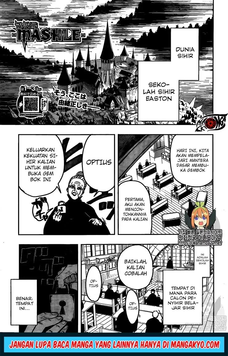 Komik Mashle: Magic and Muscles Chapter 04 gambar nomor 1