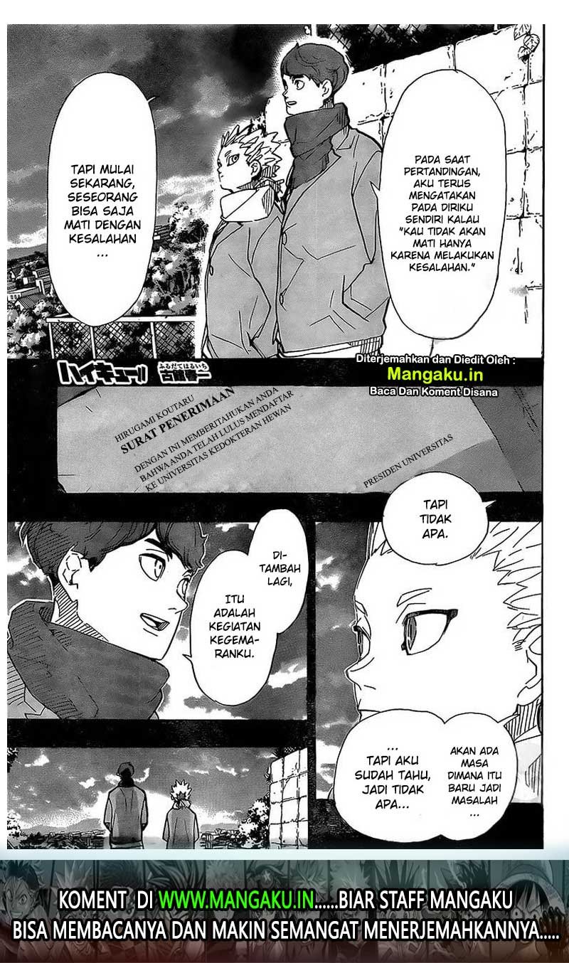 Manga Haikyuu!! Chapter 393 gambar nomor 2