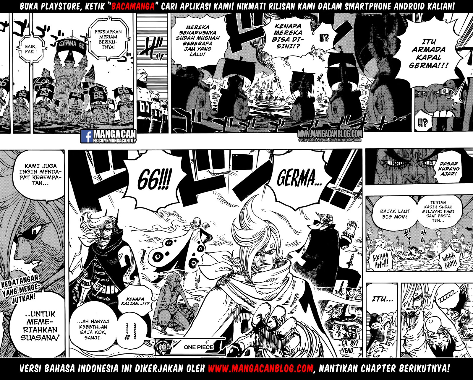 One Piece Chapter 897 Gambar 15
