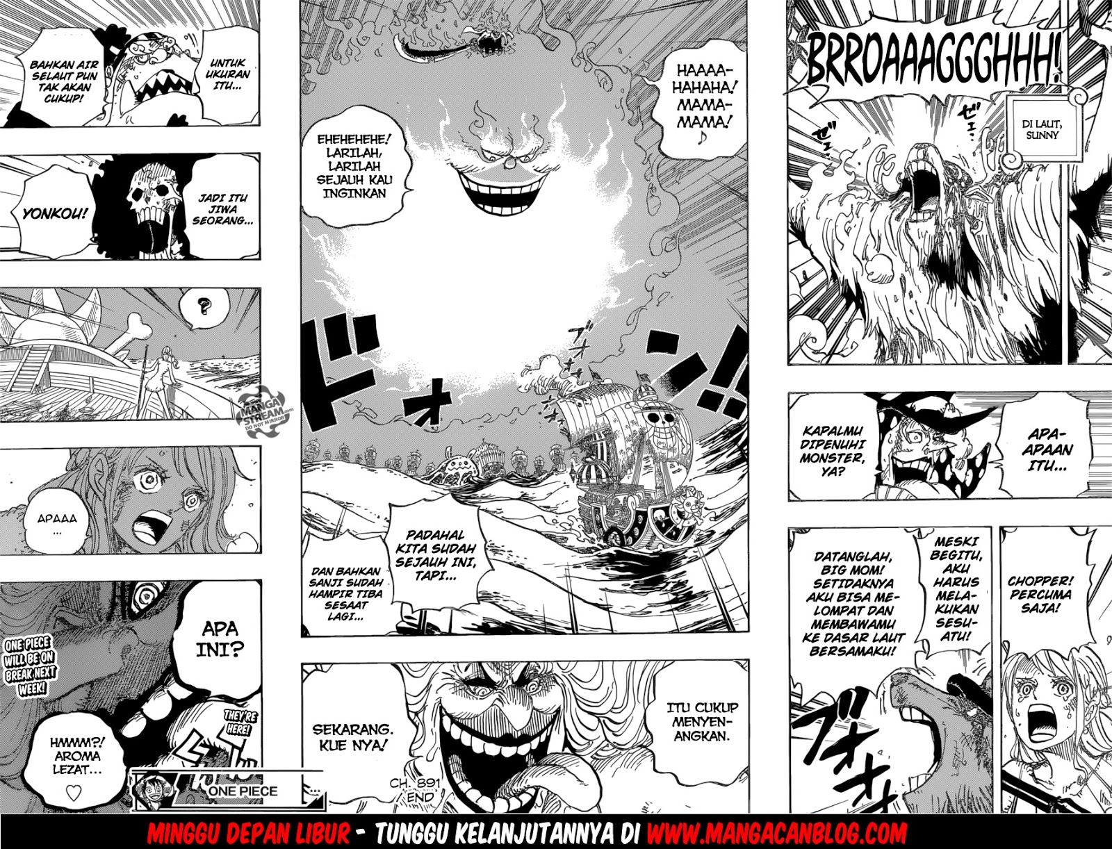 One Piece Chapter 891 Gambar 16