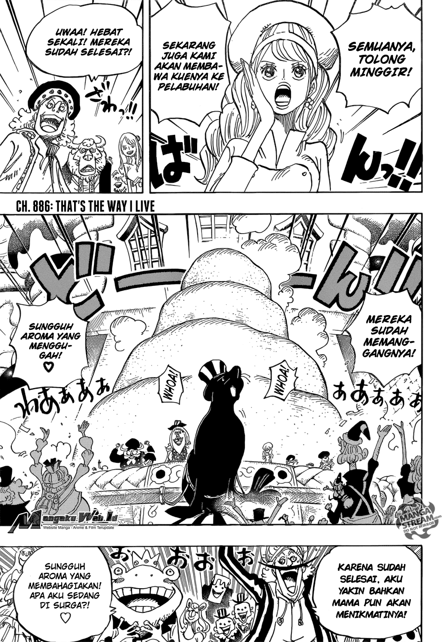 One Piece Chapter 886 Gambar 3