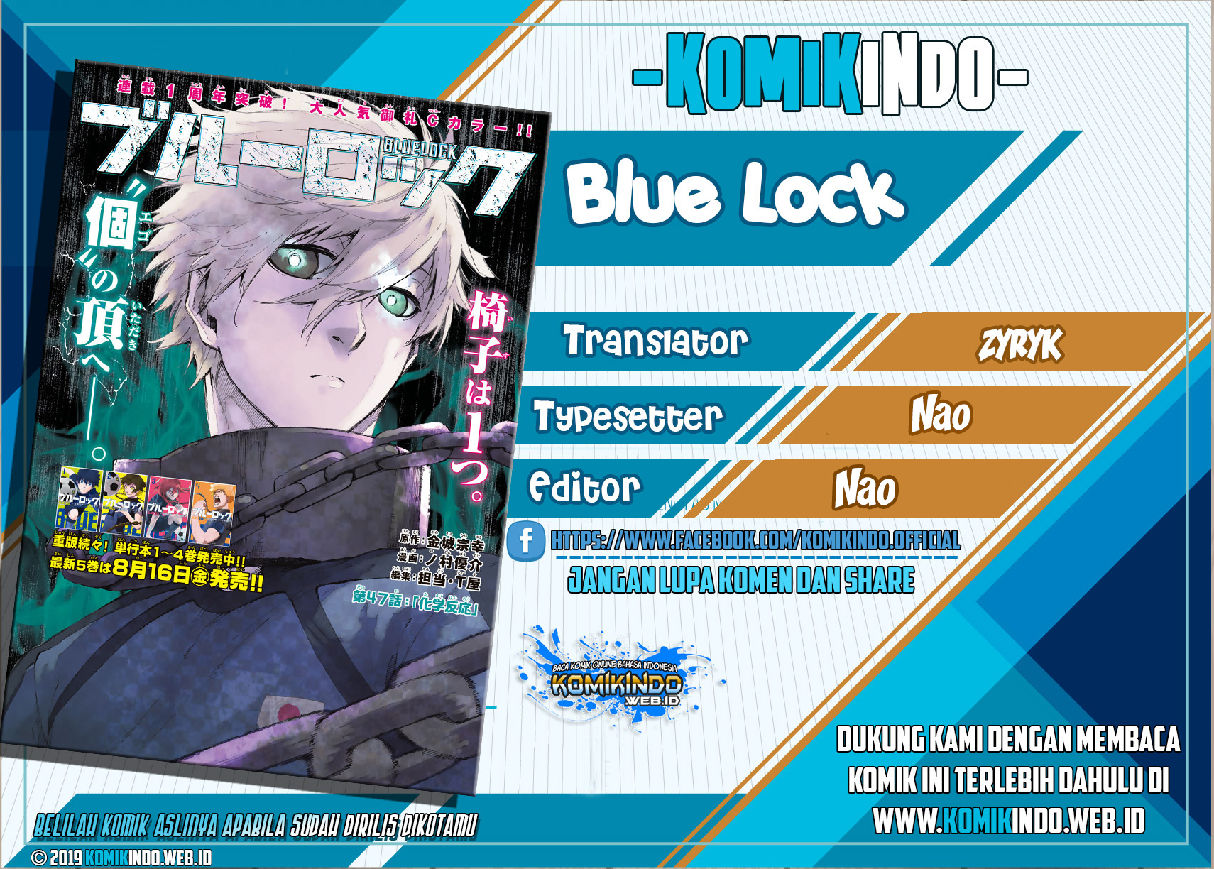 Komik Blue Lock Chapter 17 gambar nomor 1