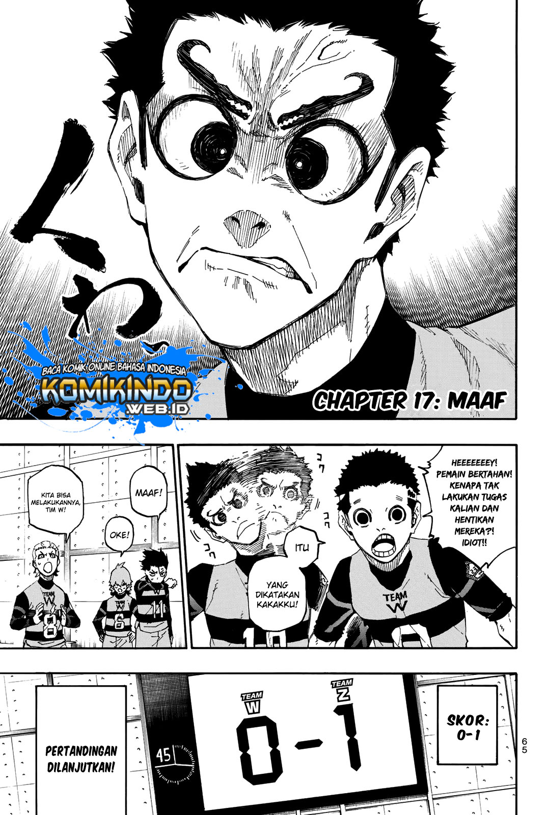 Manga Blue Lock Chapter 17 gambar nomor 2