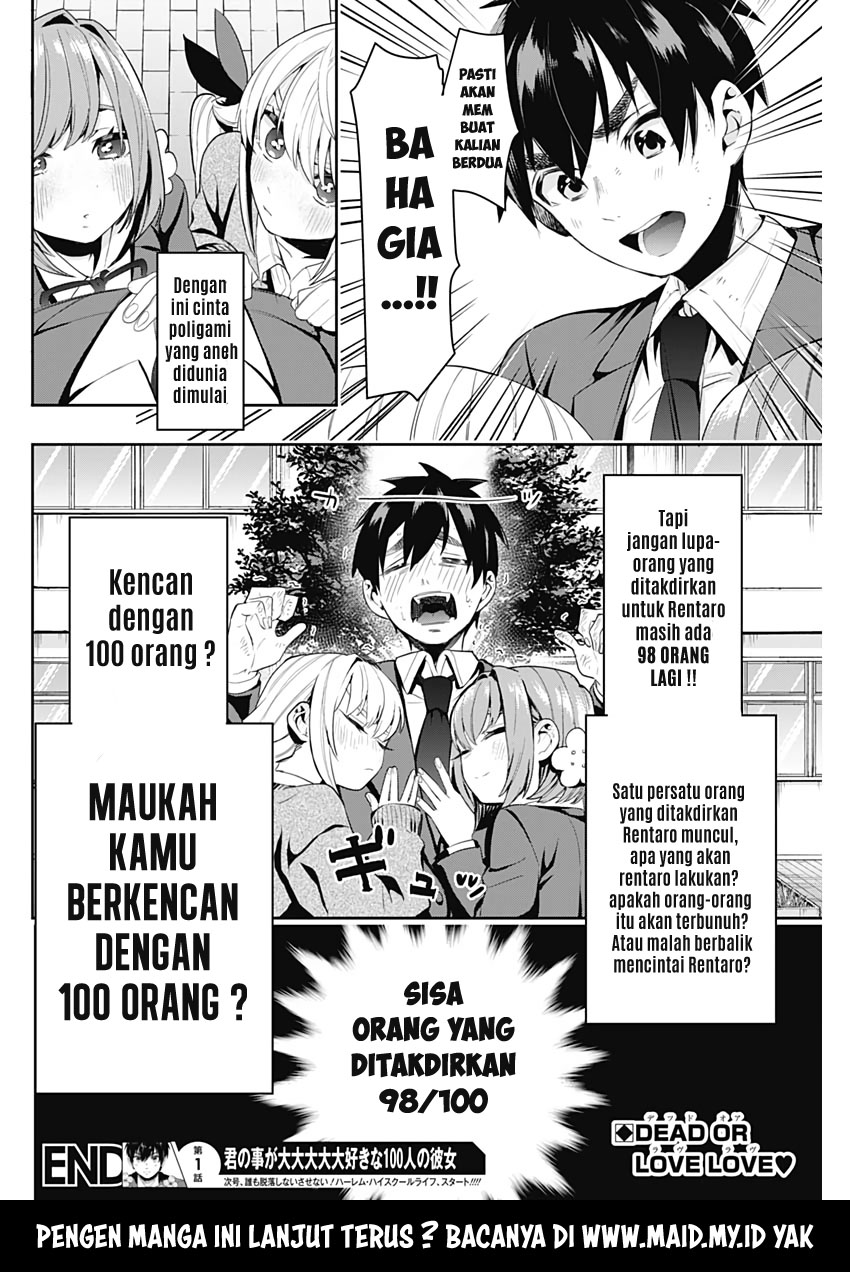 Kimi no Koto ga Dai Dai Dai Dai Daisuki na 100-ri no Kanojo Chapter 01 Gambar 63