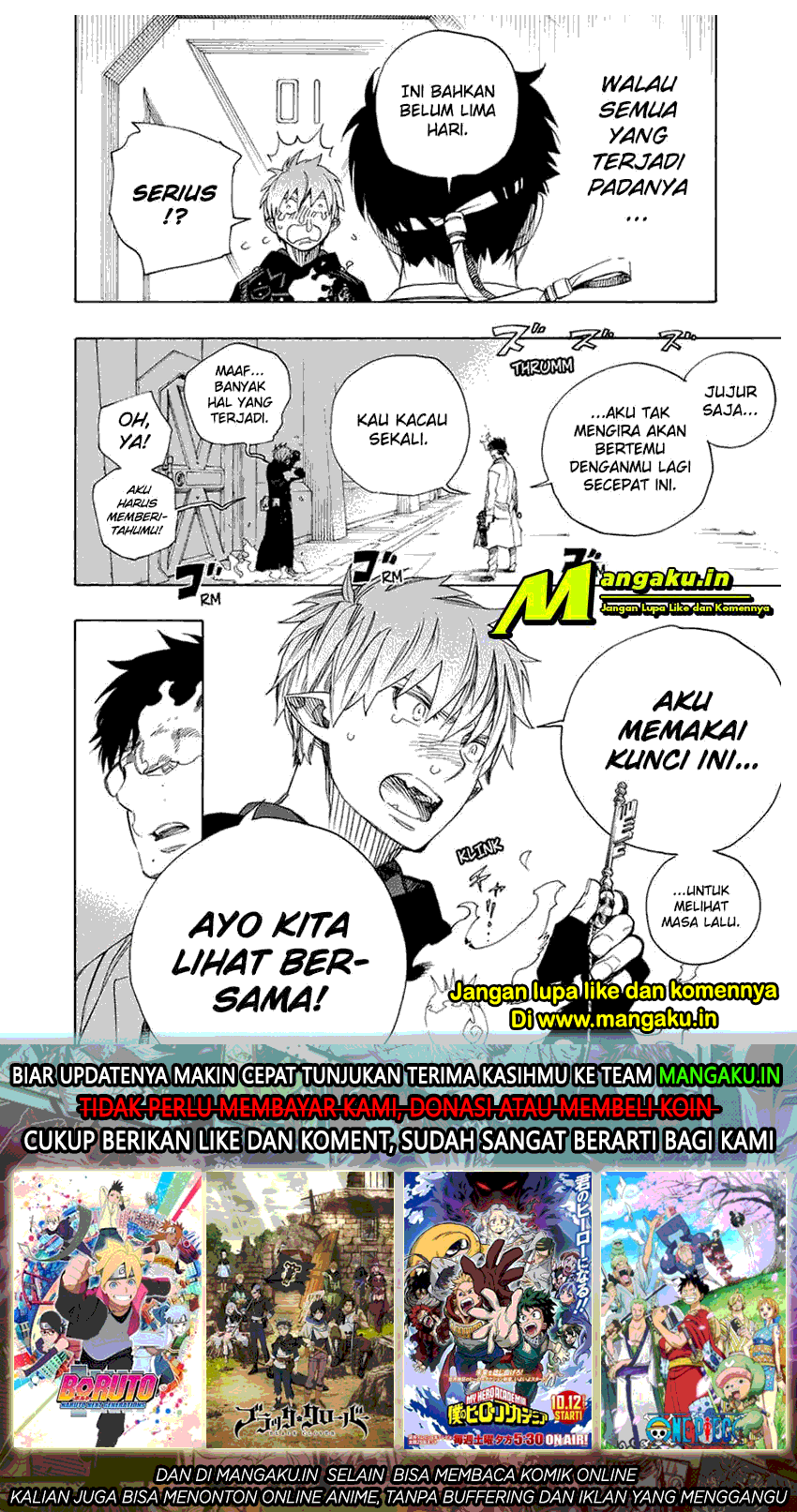 Ao no Exorcist Chapter 121.1 Gambar 21
