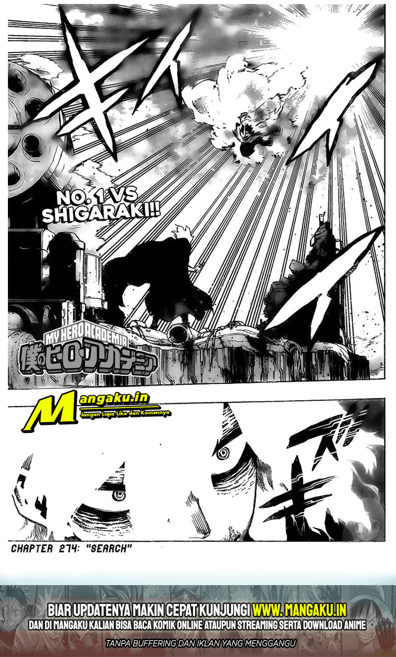 Manga Boku no Hero Academia Chapter 274 gambar nomor 2